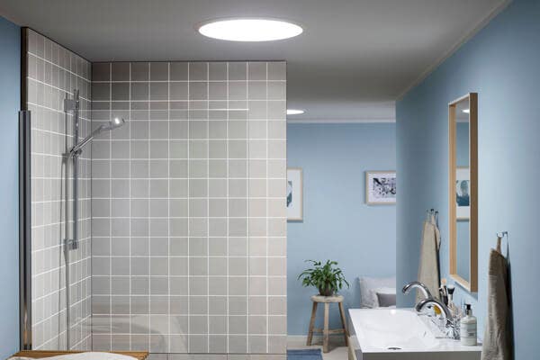 sun tunnel in bathroom